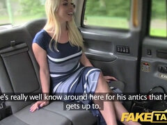 New driver gives blonde a wild anal ride in fake taxi