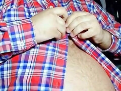 Fat Man Tries on Some Old Shirts and They Don't Fit Anymore