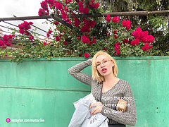 Leie, Wettbewerb, Paar, Aufs gesicht abspritzen, Im freien, Öffentlich, Russisch