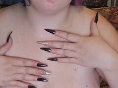 Stor svart kvinne, Fangenskap, Lubben, Dominans, Naturlige bryster, Brystvorter, Tattovering