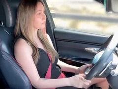 Leie, Auto, Paar, Selbstgemacht, Milf, Rasiert, Stiefmutter, Ehefrau