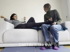 Hot Latina Wife Rubs Her Feet On Me Until She Cums - Amateur Foot Fetish Fun