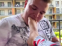 Arsch, Schmutzig, Domination, Füsse, Fetisch, Würgen, Lecken, Socken