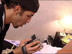 18 jaar, Pijpbeurt, Bruinharig, Stel, Schattig, Ouderwets, Tiener, Tieten likken