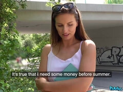 Babe, Pik sutte, Utro, Penge, Udendørs, Offentlig, Ridning, Mager