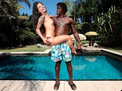 Μαύρος, Πίπα, Σε στάση σκύλου στα τέσσερα, Μαλακία, Σκληρό, Διαφυλετικό, Τατουάζ, Έφηβος