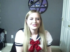 Bionda, Spalancato, Sega, Masturbazione, Gonna, Solo, Tette, Webcam