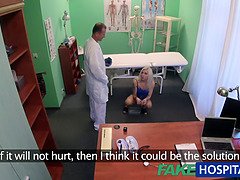 Valerie Fox gets her tight pussy drilled by the doctor's big dick in fake hospital reality