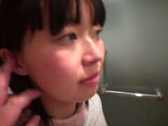 Enthousiasteling, Aziatisch, Pijpbeurt, Lul, Sperma in gezicht, Japaans, Zwanger, Tiener