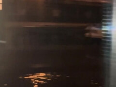 Enthousiasteling, Europees, Vrouw, Flashing, Masturbatie, Rok, Kousen