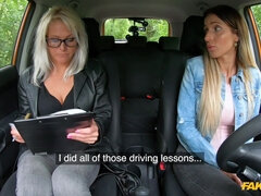 Fake Driving School - Learner Licks Wet Snatch For License 1 - Kathy Anderson