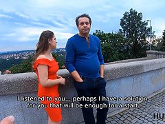 After little anger man permits rich stranger to fuck his daughter