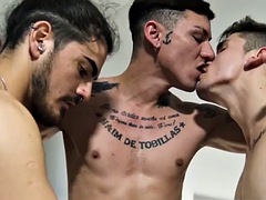 Blasen, Schwul, Gruppe, Hardcore, Latina, Masturbation, Ablutschen