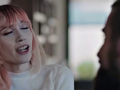 アナル, デカチン, デカパイ, フェラチオ, キス, シーメール