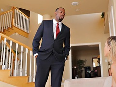 Μεγάλος πούτσος, Μαύρος, Ξανθιά, Συνελήφθη, Μαύρος, Διαφυλετικό, Ώριμη γυναίκα, Μόνος