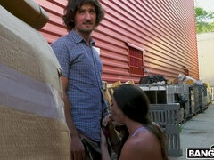 Cumizás, Gesztenyebarna, Kebles, Szájba élvezés, Kutya póz, Kőkemény, Hd, Leborotvált