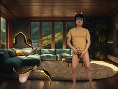 Leie, Asiatisch, Spermaladung, Masturbation, Solo