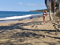 Playa, Tetas grandes, Masturbación, Maduro, Madres para coger, Solo, Tetas, Juguetes