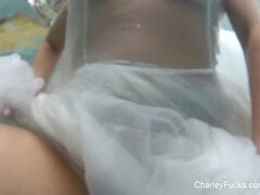 흑갈색 머리, 하드코어, Hd, 풀, 보지, 혼자, 볶다, 수중