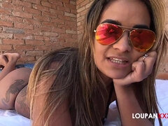 美女, デカ尻, デカパイ, 巨乳な, バック, エロティック, 指いじり, ハードコア