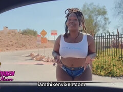 Hitchhiking Slut Gets Fucked On Side Of Road