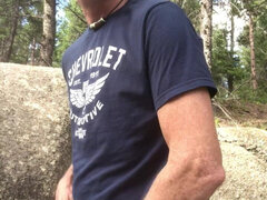 Grosse bite, Masturbation, Mature, De plein air, Solo