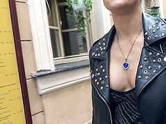 GERMAN SCOUT - college teenage BARBARA seduce FUCK AT PICK UP