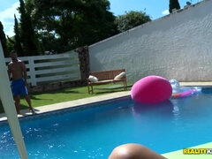 Loupan licks busty latina Renata Ferreira outdoor