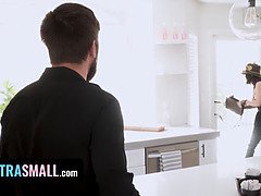 Cute Steampunk Girl Stevie Moon Gives Stud A Sloppy Blowjob And Lets Him Fuck Her