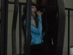 Monumentális dákó, Cumizás, Gesztenyebarna, Természetes mellek, Vékony, Tini, Begyek