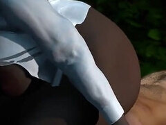 3d, Afrykański, Tyłek, Czarny, Babunia, Hardcore