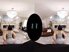 삼차원, 아기, 큰 가슴, 흑갈색 머리, 핸드잡, 라티나, 현실, 젖가슴