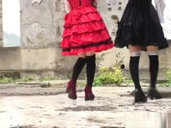 Asiatique, Japonaise, Masturbation, Public