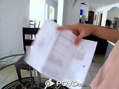 Blonde Lena Anderson gets pounded in POV while being chased around the house