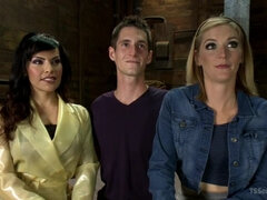 Anal, Kukk suging, Par, Latex, Trekant