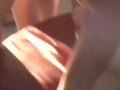 The two friends have fun at the glory hole