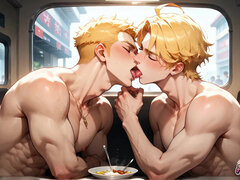 The Wonderful Muscle Bomb Takes a Teach Ride and Opens His Butt up for a Cherry-filled Demonstrate of Mischievous Gay