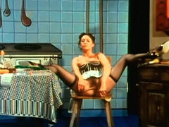Kompilation, Frau, Deutsch, Behaart, Küche, Masturbation, Party, Vintage