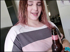 Leie, Wohlbeleibte schöne frauen, Blasen, Spermaladung, Aufs gesicht abspritzen, Selbstgemacht, Realität, Rotschopf