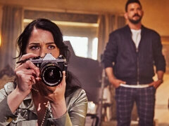 Stor røv, Stor pik, Store bryster, Blondine, Pik sutte, Hundestilling