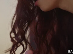 Teen redhead stunner energizing porn clip