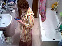 My wifey takes a tub