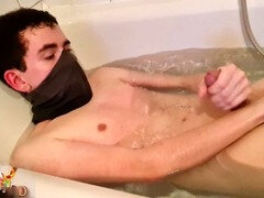 浴室, デカチン, イく瞬間, ゲイ, オナニー, ハメ撮り