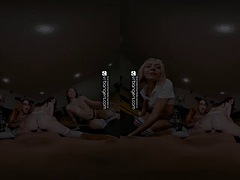 VR Bangers Depraved student orgy with 5 horny cheerleaders VR PORN