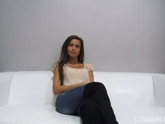 Morena, Tchecoa, Fêmea, Hd, Pontos de vista, Solo chão