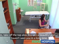 Ornella Morgan gets her shaved pussy filled by a fakehospital doctor