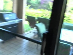 Amatör, Strand, Bikini, Flickvän, Fitta, Kort hår, Dusch, Tuttar