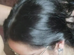 18, Stor kukk, Kukk suging, Brunette, Par, Briller, Latina, Tenåring