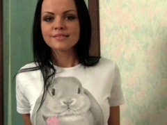 Brunette, Hd, Alene, Tenåring, Pupper