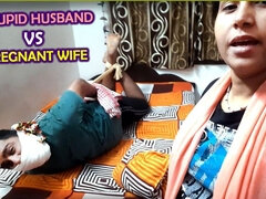 Stupid Husband Tied and Gagged by Pregnant Wife: Femdom Humiliation Caught on Camera!